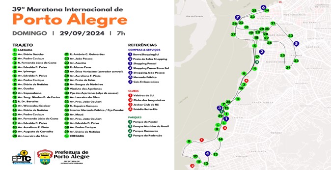 Fique atento às mudanças no transporte coletivo em razão da 39ª Maratona Internacional de Porto Alegre